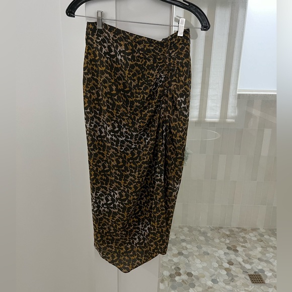 ISABEL MARANT ÉTOLE Azaria Floral Print Draped Skirt - Picture 5 of 9